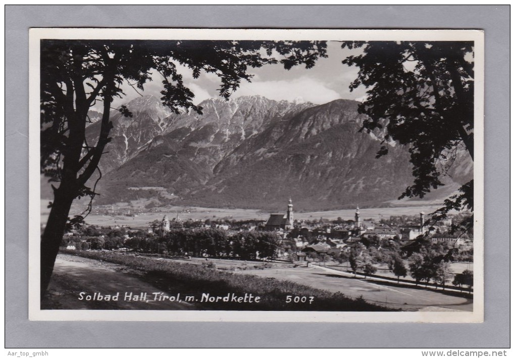 AT Tirol Solbad Hall Foto Stockhammer 1950.8.2 Solbad Nach Winterthur - Altri & Non Classificati