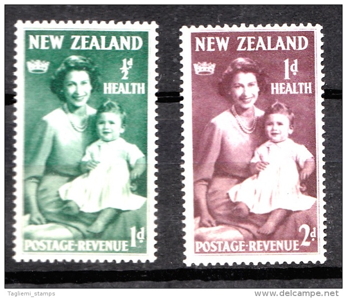 New Zealand, 1950, Health, SG 701 - 702, Mint Hinged - Unused Stamps