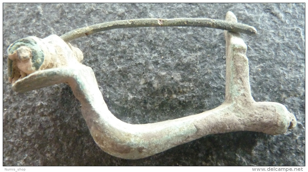 #NSA16 - Römische Bügelfibel - Roman Fibula -Fibula - Bein/Instrument!! - Bronzes