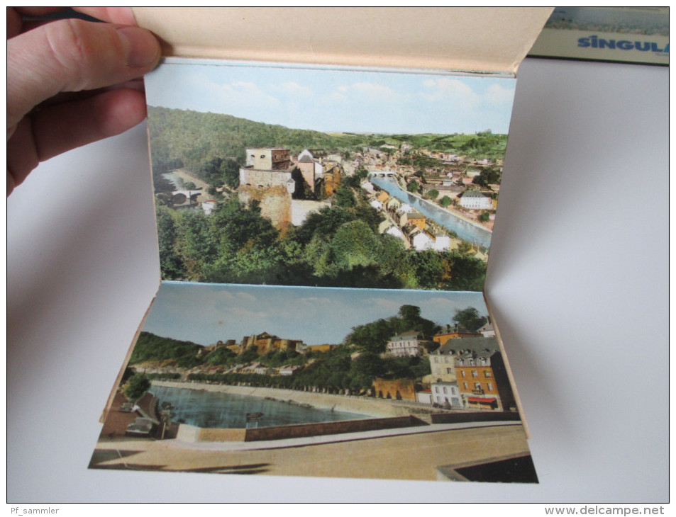 AK / Leporello Souvenir de Bouillon. La Ville et son Chateau. 10 Cartes en couleurs de luxe. Photo Lander Eupen.