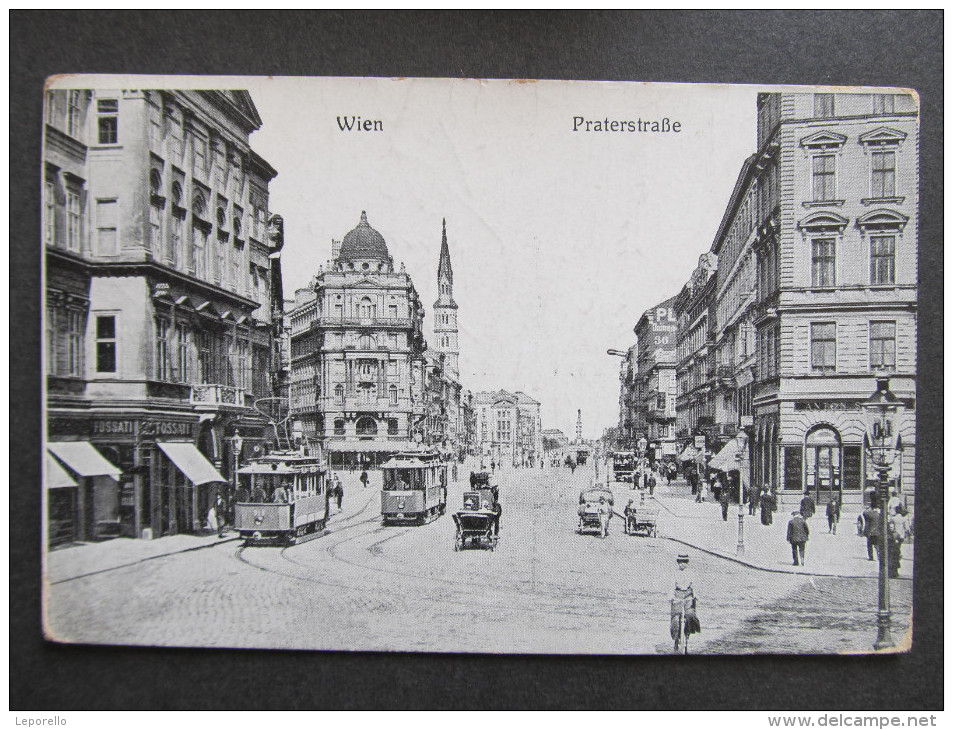 AK WIEN Praterstrasse 1916  /////  V3680 - Wien Mitte