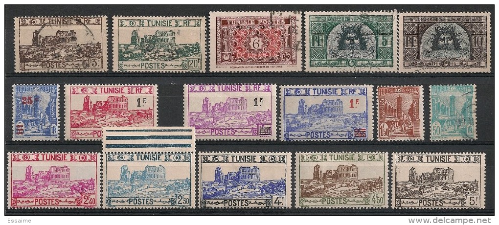 Tunisie. 1939-1947.  Entre N° 205 Et 318. Oblit. Et Neuf * - Usati