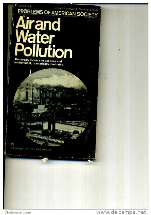 AIR AND WATER POLLUTION  GERALD LEINWAND PHOTOS 167 PAGES 1972 - Culture