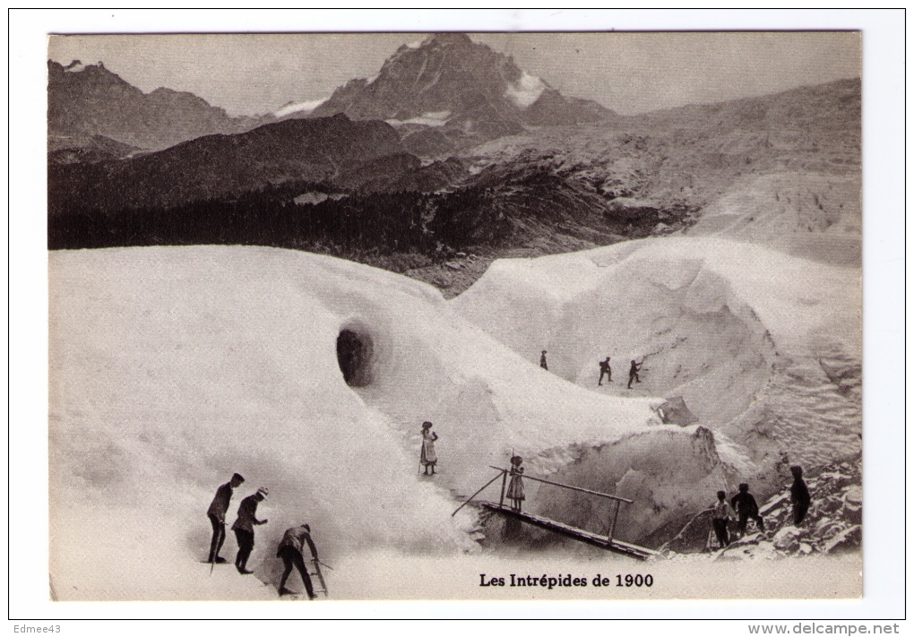 Lot De 5 Jolies CPM Reproductions Les Intrépides De 1900, Escalade, Alpinisme, Mont-Blanc - Escalade