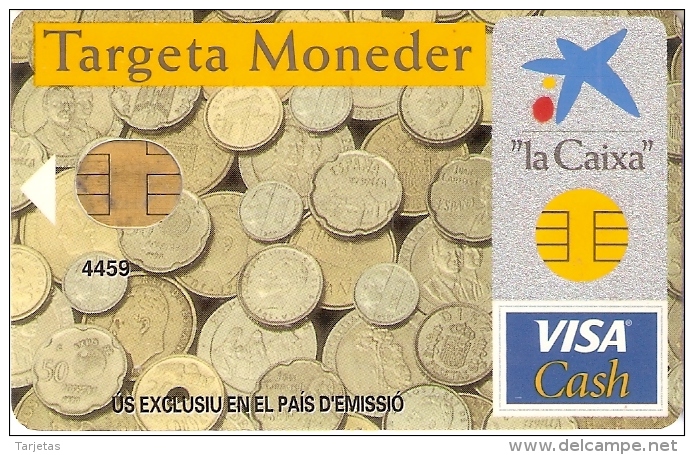 TARJETA DE ESPAÑA DE CON UNAS MONEDAS  (MONEDA-COIN) - Timbres & Monnaies