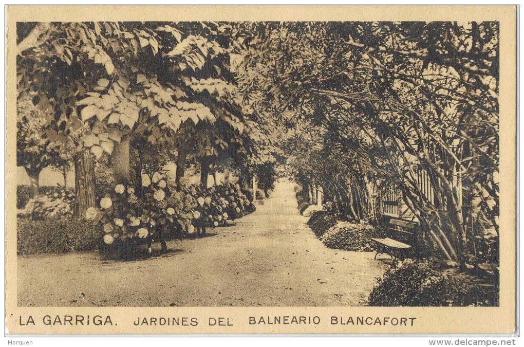 8127. Postal LA GARRIGA (barcelona) 1929. AMBULANTE Ferrocarril - Lettres & Documents