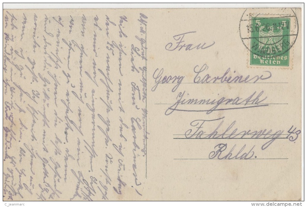 ALLEMAGNE GRUSS AUS MONCHENGLADBACH LANDGERICHT VOYAGEE 1926 ETAT VOIR 2 SCANS - Mönchengladbach