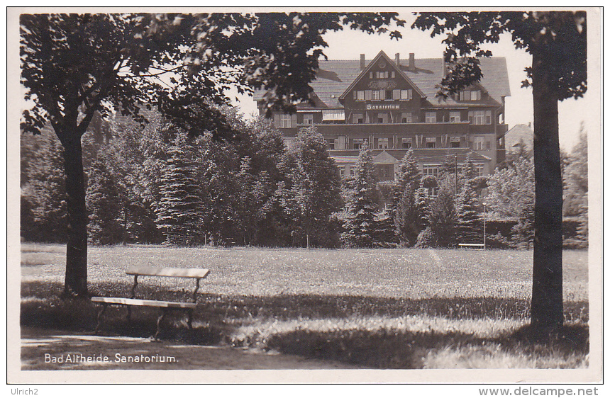 AK Bad Altheide (Niederschlesien) - Sanatorium - 1931 (3640) - Schlesien