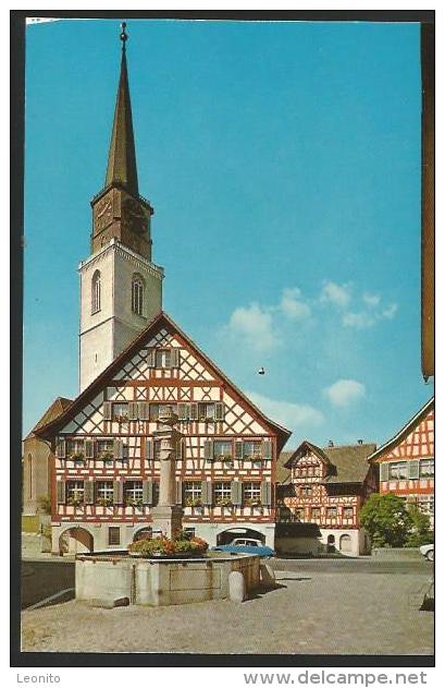 BÜLACH Rathaus Ref. Kirche 1975 - Bülach