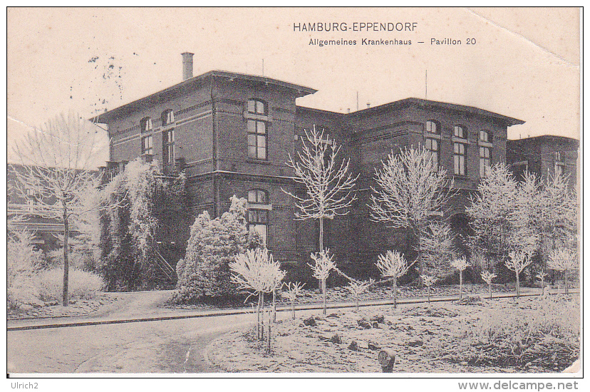 AK Hamburg-Eppendorf - Allgemeines Krankenhaus - Pavillon 20 - 1907 (3655) - Eppendorf
