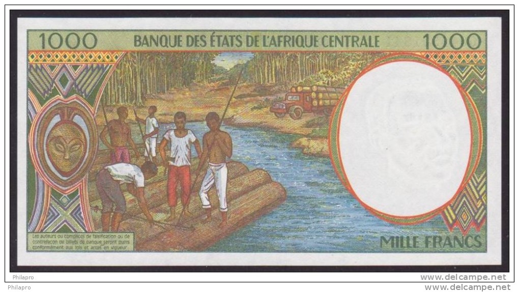 2 BILLETS BANQUE DES ETAT DE L´AFRIQUE CENTRALE UNC Réf  486+487 - Centrafricaine (République)