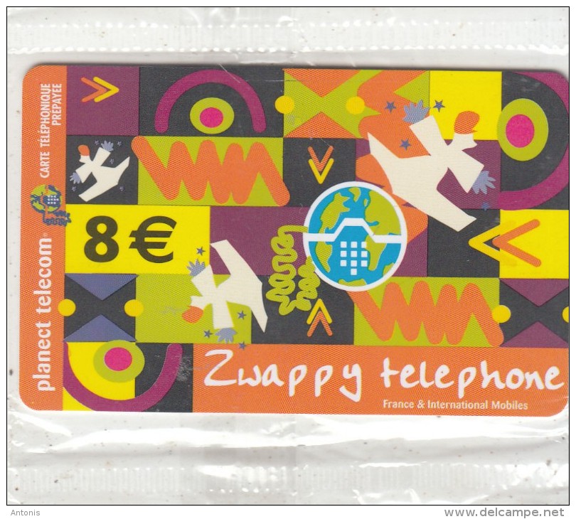 FRANCE - Zwappy Telephone, Planect Telecom Prepaid Card 8 Euro, Exp.date 12/02, Mint - Other & Unclassified