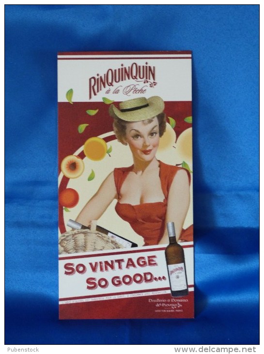 Plaque Métal "RINQUINQUIN" Pin Up. - Tin Signs (after1960)