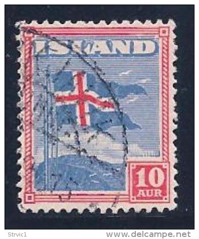 Iceland, Scott # 228 Used Flag, 1939 - Gebruikt