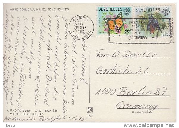 Seychellen - Mahe - Anse Boileau - 2x Nice Stamps - Seychelles