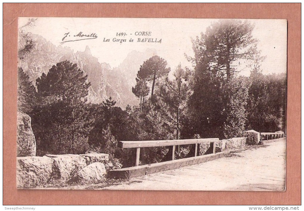 LES GORGES DE BAVELLA  La Corse UNUSED CORSICA Editeur J.Moretti No 3499 - Otros & Sin Clasificación