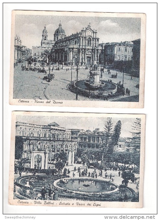 2x CATANIA - Two Cards NON Viaggiata ITALIE ITALIEN ITALY - Catania