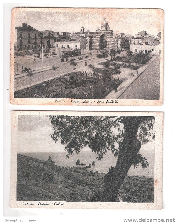 2x CATANIA - Two Cards NON Viaggiata ITALIE ITALIEN ITALY - Catania