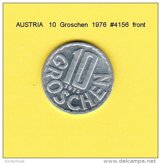 AUSTRIA    10  GROSCHEN  1976  (KM # 2878) - Austria