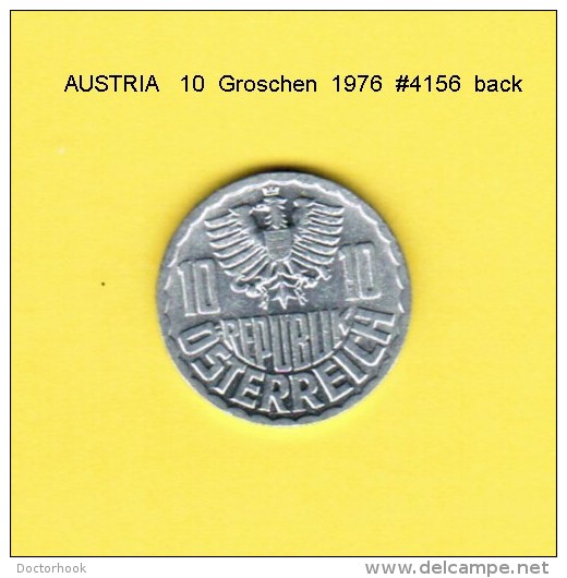 AUSTRIA    10  GROSCHEN  1976  (KM # 2878) - Austria