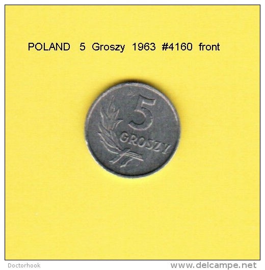 POLAND   5  GROSZY  1963  (Y # A46) - Poland