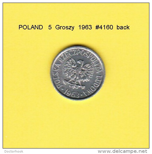 POLAND   5  GROSZY  1963  (Y # A46) - Poland