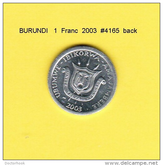 BURUNDI   1  FRANC  2003 - Burundi