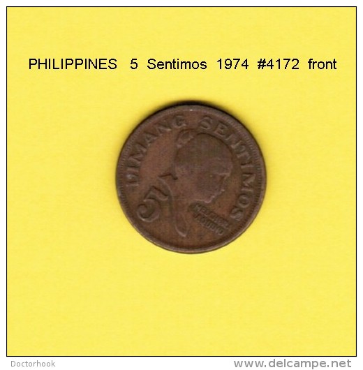 PHILIPPINES   5  SENTIMOS  1974  (KM # 197) - Filippijnen
