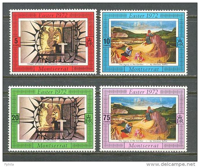 1972 MONTSERRAT EASTER MICHEL: 273-276 MNH ** - Montserrat