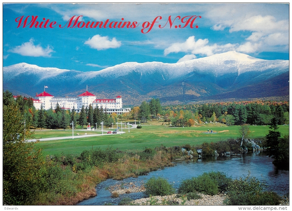 Mt Washington Hotel, White Mountains, New Hampshire, United States US Postcard Used Posted To UK 1993 Stamp - White Mountains