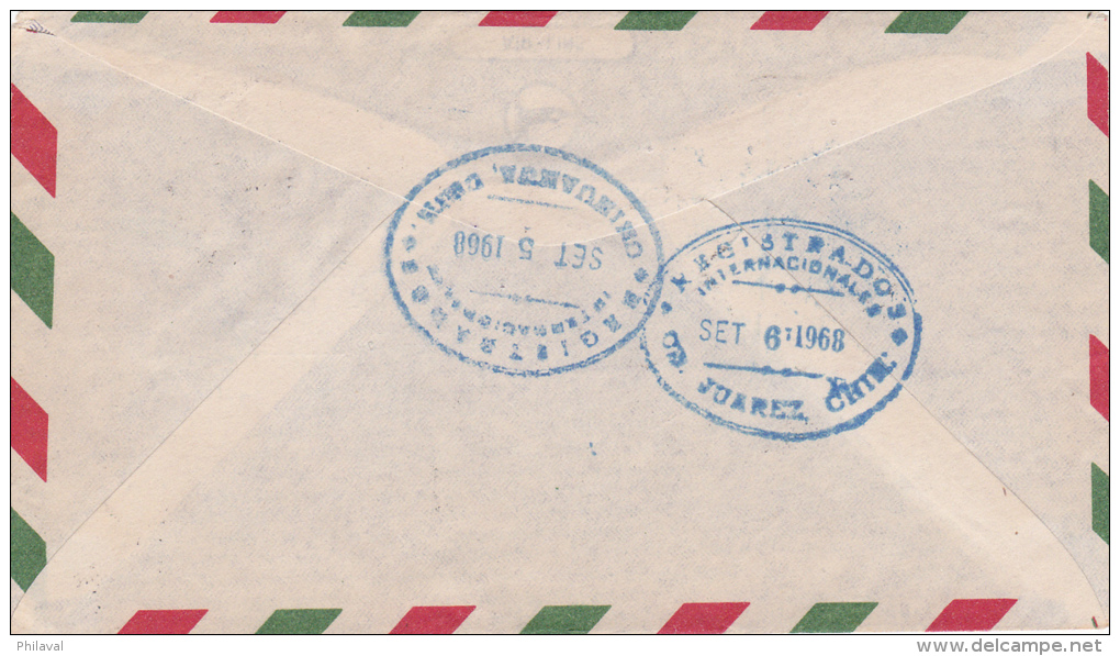 MEXIQUE : Lettre 17 X 9 Cms. - 1968 - à Destination De Prilly - Messico