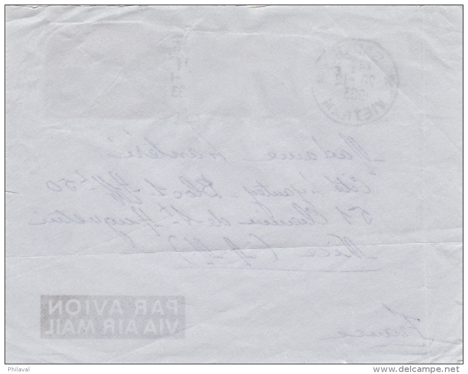 VIETNAM : FRAGMENT DE LETTRE Oblitérée Le 28.12.1963 - 14.5 X 11.5 Cms - Vietnam