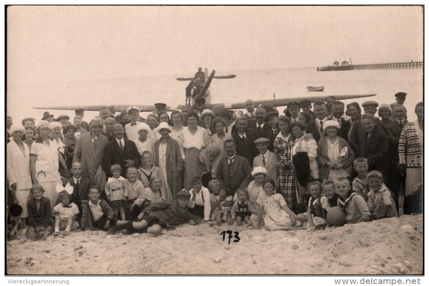 ! Photo Aviation, Wasserflugzeug In Grömitz 1925, Ostsee, Waterplane - 1919-1938: Fra Le Due Guerre