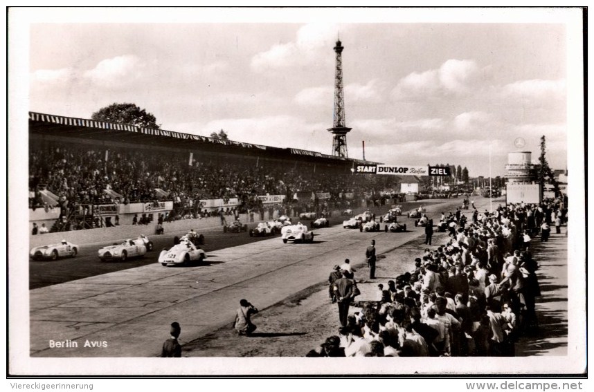 ! Old Photo Postcard Berlin 1954 AVUS Autorennen , Car Race - Voitures De Tourisme