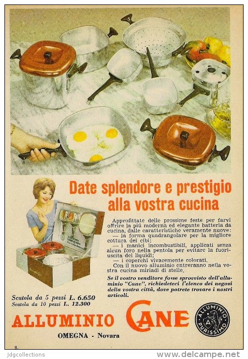 # ALLUMINIO CANE PENTOLE 1950s Advert Pubblicità Publicitè Reklame Pot Pots Ollas Topfe Household Casa Menage - Manifesti
