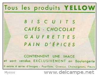 7 Images YELLOW,Biscuits Cafes Chocolat Gaufrettes Pain D´epices, Vente En Boulangerie - Autres & Non Classés