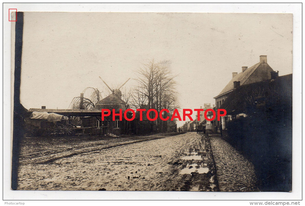 HOOGLEDE-MOULIN A VENT-WINDMUEHLE-CARTE PHOTO Allemande-Guerre-14-18-1W K-BELGIEN-BELGIQUE-Milita Ria-Feldpost- - Hooglede