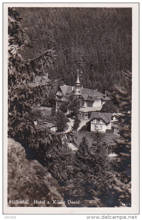 AK Bad Steben I. Frankenwald - Höllental - Hotel Zum König David (3721) - Bad Steben