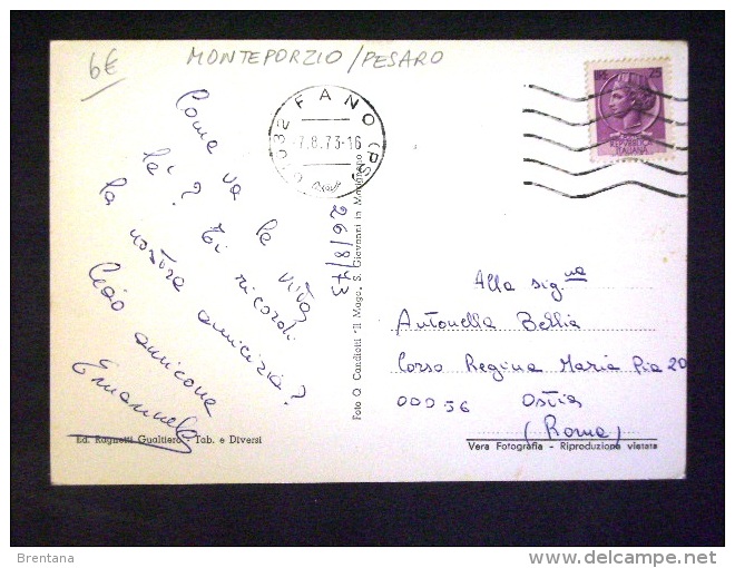 MARCHE -PESARO -MONTEPORZIO -F.G. LOTTO N° 366 - Pesaro