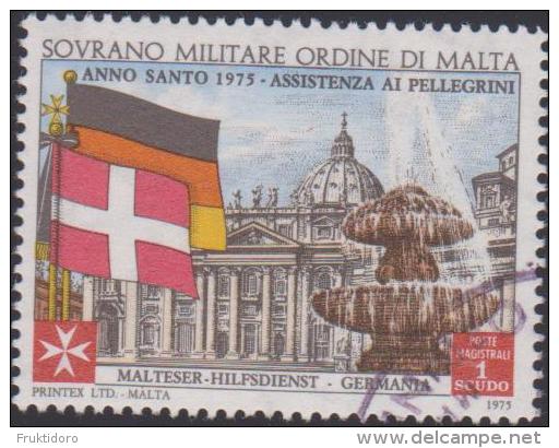 SMOM Sovereign Military Order Of Malta Mi 110 Holy Year - St Peter's Square - Flags - Germany - Denmark - Assistance - Malta (Orde Van)