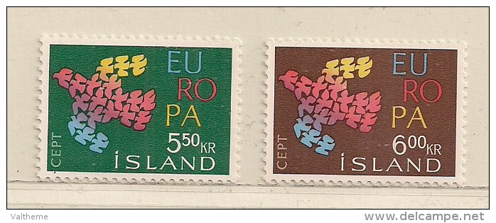 ISLANDE  ( EUIS - 25 )  1961   N° YVERT ET TELLIER  N°  311/312   N** - Neufs