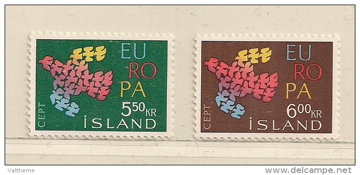 ISLANDE  ( EUIS - 26 )  1961   N° YVERT ET TELLIER  N°  311/312   N** - Unused Stamps