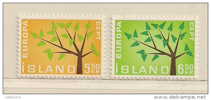 ISLANDE  ( EUIS - 27 )  1962   N° YVERT ET TELLIER  N°  319/320   N** - Ungebraucht