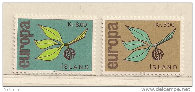 ISLANDE  ( EUIS - 28 )  1965   N° YVERT ET TELLIER  N°  350/351   N** - Unused Stamps