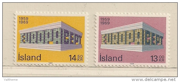 ISLANDE  ( EUIS - 31 )  1969   N° YVERT ET TELLIER  N°  383/384    N** - Neufs