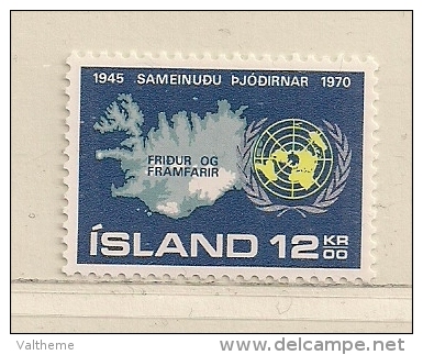 ISLANDE  ( EUIS - 36 )  1970   N° YVERT ET TELLIER  N° 402   N** - Ungebraucht