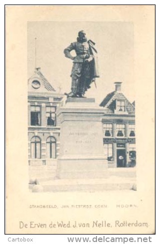 Hoorn, Standbeeld Jan Pietersz. Coen  (promotieplaatje Van De Erven De Wed. J.van Nelle, Rotterdam) - Hoorn