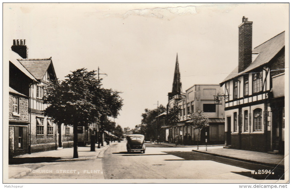 ETATS UNIS - FLINT - CHURCH STREET - VEHICULE ANCIEN EN 1957 - Flint