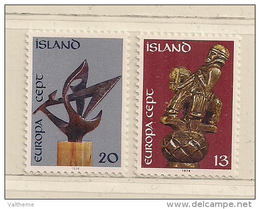 ISLANDE  ( EUIS - 46 )  1974   N° YVERT ET TELLIER  N° 442/443   N** - Unused Stamps