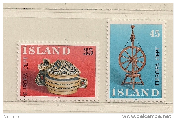 ISLANDE  ( EUIS - 54 )  1976   N° YVERT ET TELLIER  N° 467/468   N** - Unused Stamps